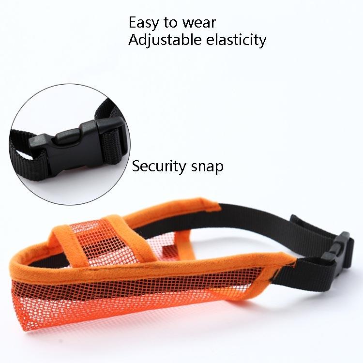 Dog Mouth Cover Anti-Bite Mesh Mask – Medium & Large Dogs - Black XL - Pets Preference