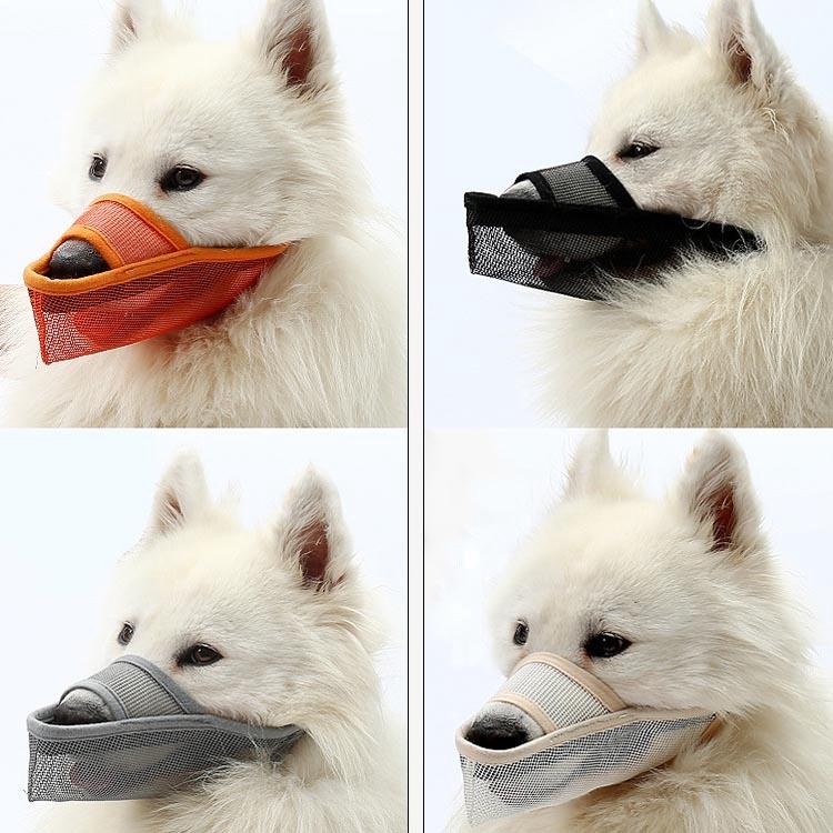 Dog Mouth Cover Anti-Bite Mesh Mask – Medium & Large Dogs - Black XL - Pets Preference