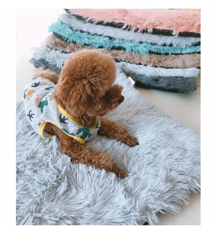 Plush Pet Mat for Dogs and Cats - Pink - Pets Preference