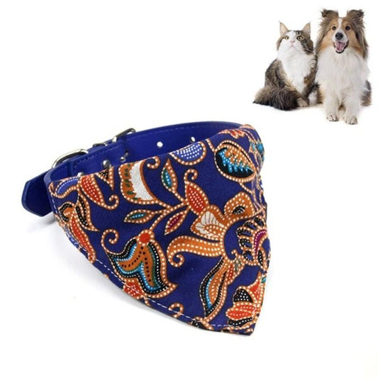 Cotton Pet Bib – L, Blue (Cat/Dog Headband Towel) - Pets Preference