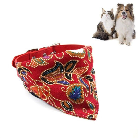 Cotton Pet Bib – L, Red (Cat/Dog Headband Towel) - Pets Preference