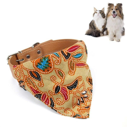 Cotton Pet Bib – L, Khaki (Cat/Dog Headband Towel) - Pets Preference
