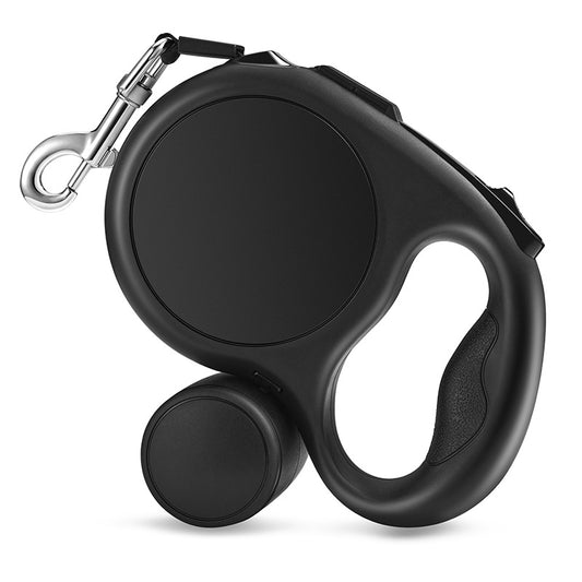 5M Retractable Dog Leash - Black - Pets Preference