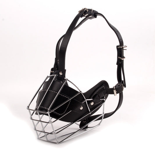 Black Metal Basket Dog Muzzle - L (Other Sizes) - Pets Preference