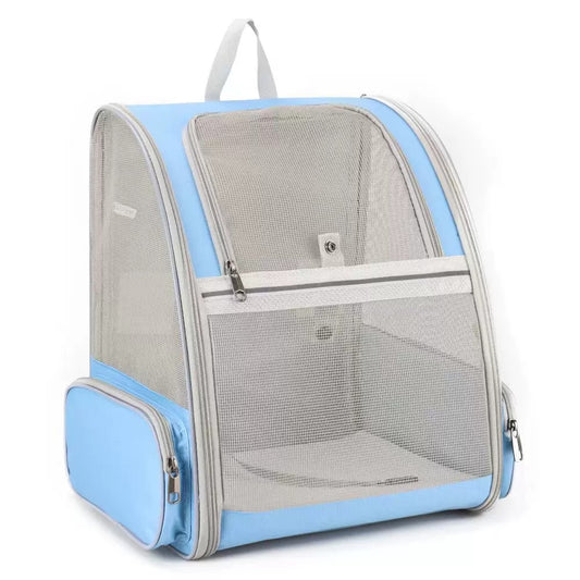 Foldable Pet Carrier Backpack - Blue - Pets Preference