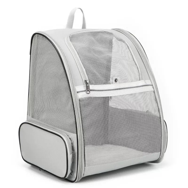 Foldable Pet Carrier Backpack - Gray - Pets Preference